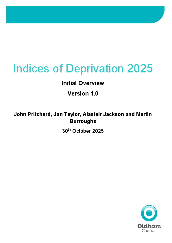 Indices of deprivation report