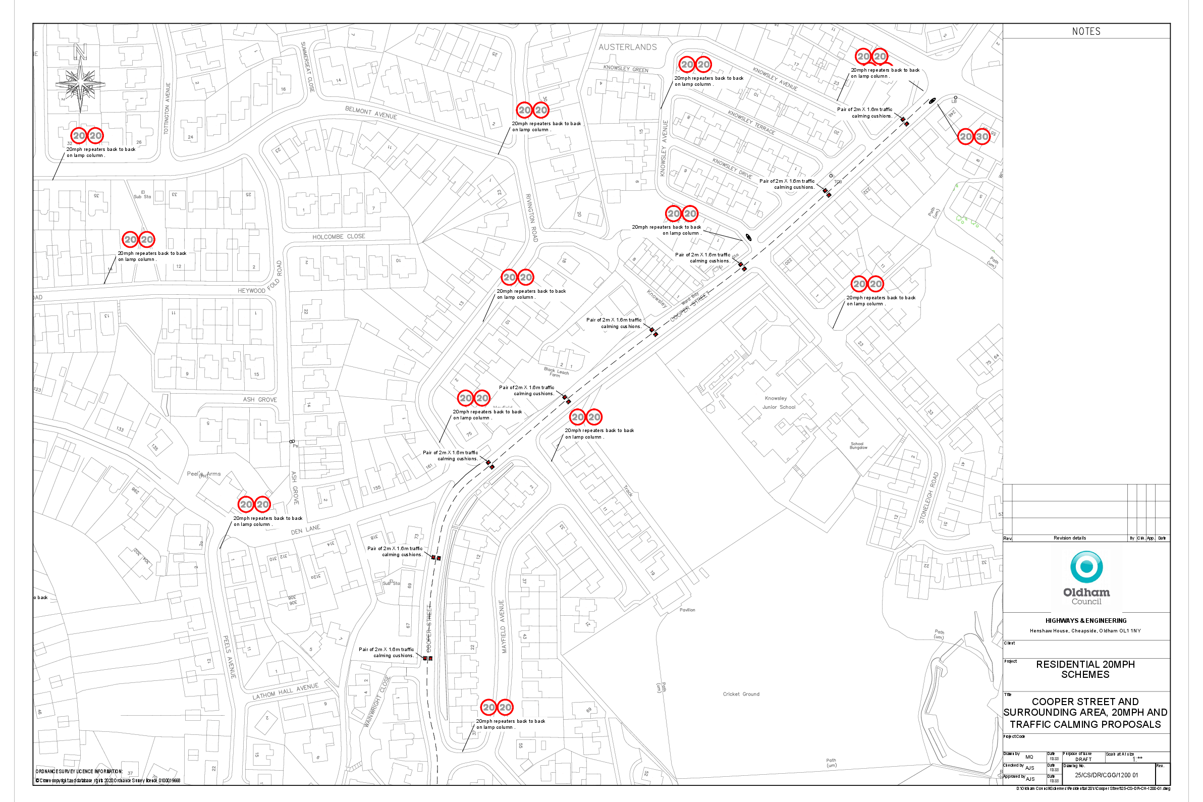 Highways plans for Springhead