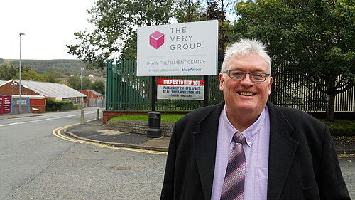 Howard Sykes at the former Very site at the start of the process